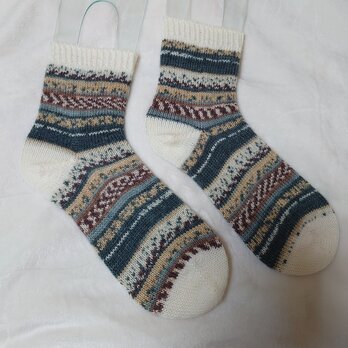 手編み靴下 opal JOY 9982の画像