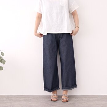 ノンウォッシュデニム　ワイドパンツ 5.5　 No.215の画像