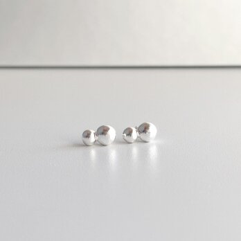 シルバーピアス-粒e