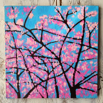 原画「桜」S8・油彩の画像