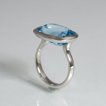 Pt900/Blue Topaz Ring 「Cirl/シエル」H810112