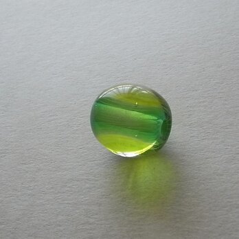 ひだ紋球・メロン・ガラス製・とんぼ玉の画像