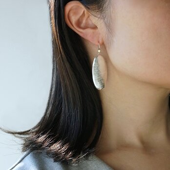 【45%off SALE】SV Oval earrings/Largeの画像