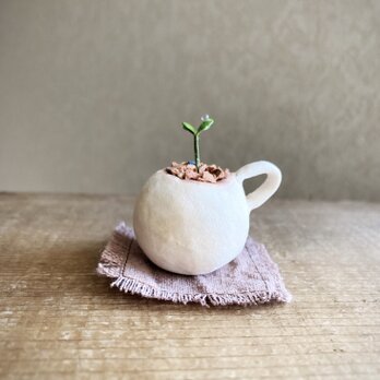 6308.bud 粘土の鉢植え マグカップの画像