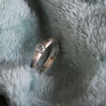 MintBeryl⭐︎highdome ring  ミントベリル甲丸艶消しリングの画像