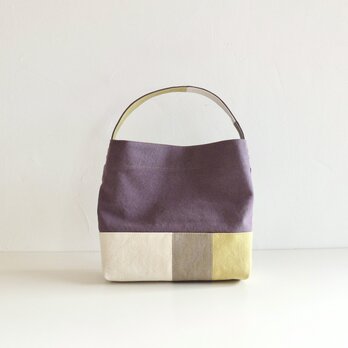 【受注制作】Osanpo tote スモーキーパープル（柔らかな帆布）の画像