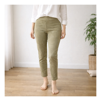 ❤SALE❤穿いている感じがしない美脚スキニーストレートストレッチロングパンツ:7～13号の方対応！通年使用◎ベージュ柄