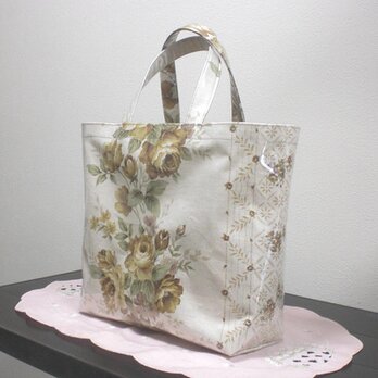 Bagビニール大／バラとラティスの画像