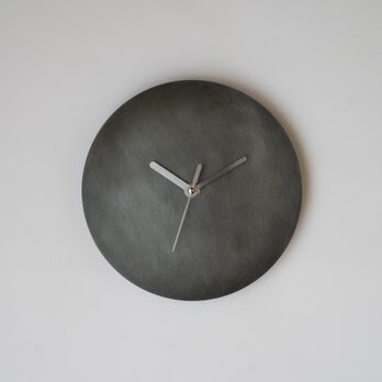 【受注製作】壁掛け時計−タイプ1/鉄　minimal clock <DISK-type1> / ironの画像