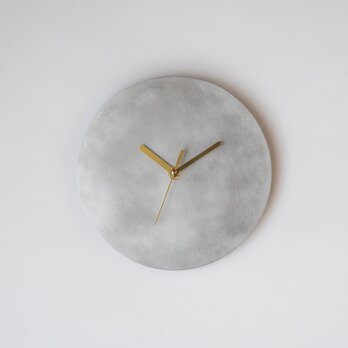 【受注製作】壁掛け時計−タイプ1/アルミニウム　minimal clock <DISK-type1> / aluminumの画像