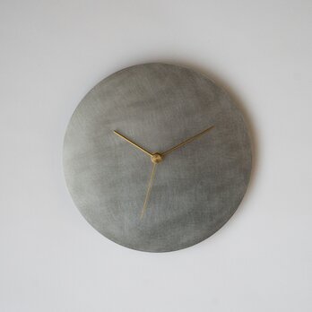 壁掛け時計−タイプ2/ステンレス　minimal clock <DISK-type2> / stainlesの画像