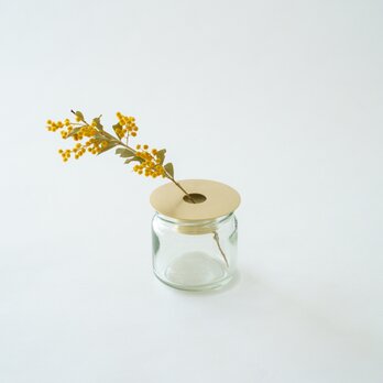花瓶カバー / 真鍮　flower vase cover <ring> / brassの画像