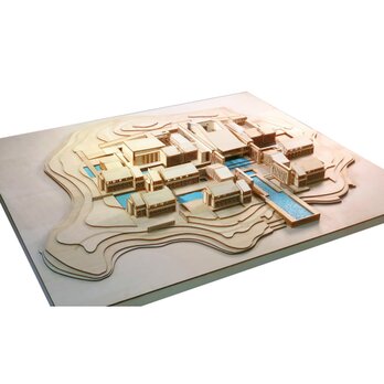 【模型製作】 木製ミニチュア オーダーメイド完成品 〈リゾートホテル〉の画像