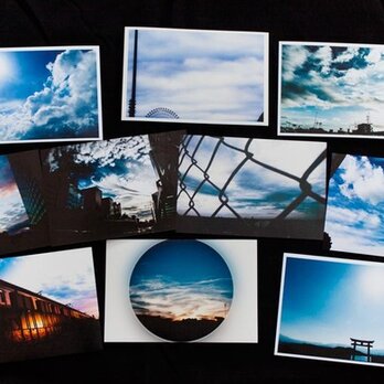 「送料無料」青な空ポストカードA 10枚セットの画像