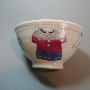 【名入れ可】茶碗洗濯柄シリーズの画像
