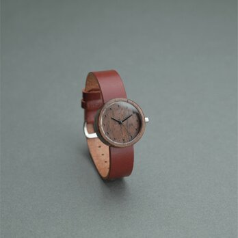 [ RED ] Walnut (size S) × Organic Sweden Leatherの画像