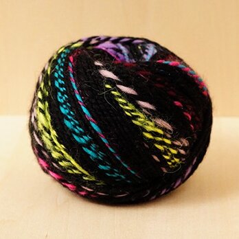 100g　-電光（双糸）-　手紡ぎ糸　メリノウールの画像