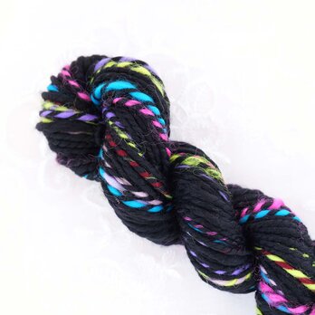 100g　-電光（双糸）-　手紡ぎ糸　メリノウールの画像