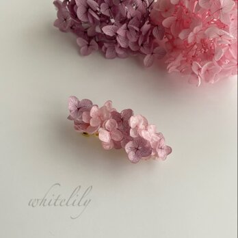 紫陽花アナベルのバレッタ〜優しい気持ち〜の画像