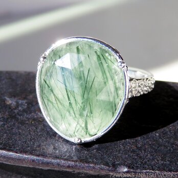グリーンルチル クォーツ リング / Green Rutilated Quartz Ringの画像