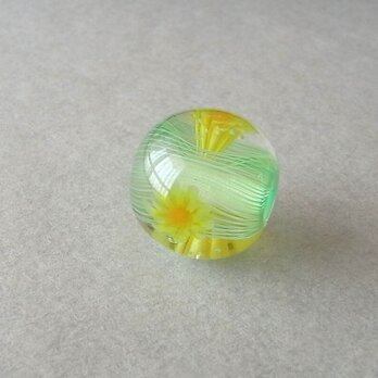ひだ紋球・たんぽぽ6・ガラス製・とんぼ玉の画像