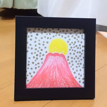 赤富士　原画の画像