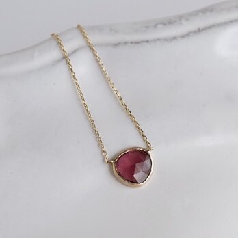 Garnet necklace [OP742K10YG]の画像