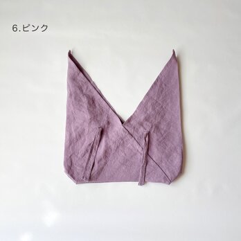 【6ピンク】あづま袋型・かごバッグ用インナーバッグの画像