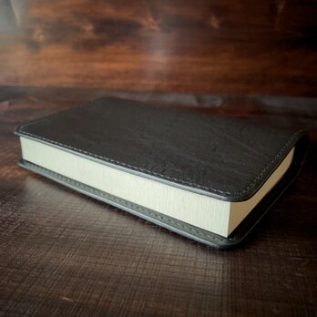 《文庫本サイズ》レザーブックカバー（ブラック）