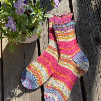 No.721 H様オーダー手編み靴下