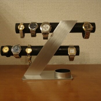 腕時計スタンド　ブラック6～8本掛けデザイン腕時計スタンド　ＡＫデザイン　131024の画像