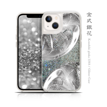 金式銀花 - 和風 iPhone グリッターケース/22SS【iPhone全機種対応】の画像