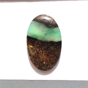 クリソプレーズ[45] 28x17mm 21Cts　ルース ／天然石 ／ カボションの画像