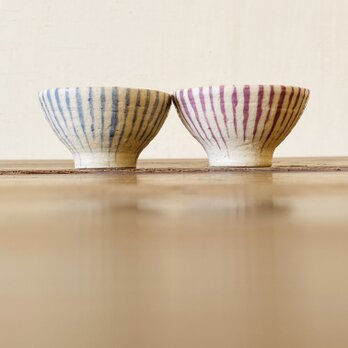 SAKE CUP＊とくさ(blue*red-purple)の画像