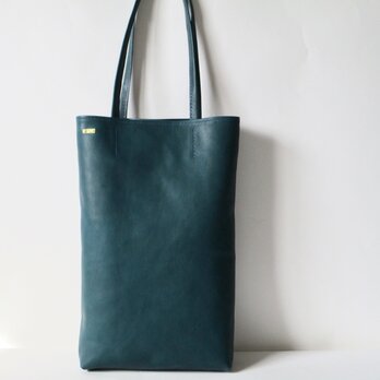 イタリア革のマチ有り縦型A4対応シンプルトート（オルテンシア）