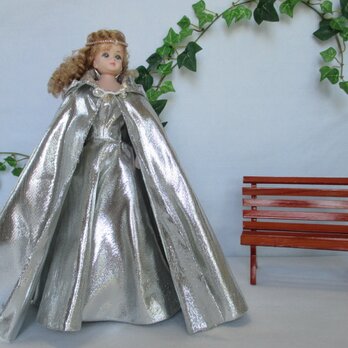 J　人形付　キラキラ 魔女人形さん　大人も楽しい着せ替え人形　29cm　ハロウィンの画像