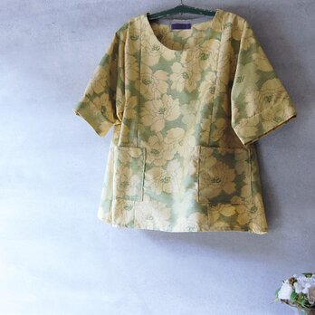 SOLD 着物リメイク チュニック 大島紬 FREE SIZE チュニック
