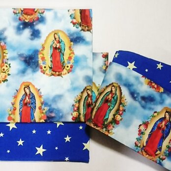 コラージュ二部式帯　「メキシコ聖母像」の画像