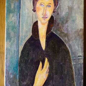 モディリアーニ「青い目の女」模写の画像