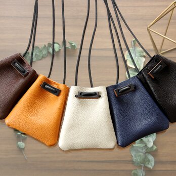 《LIONA》レザーネックポーチ　《5colors》　の画像