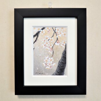 本銀地〈桜の宵〉　　原画　ミニ額の画像