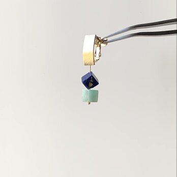 CUBE ◽️ amazonite ＊ lapis lazuliの画像
