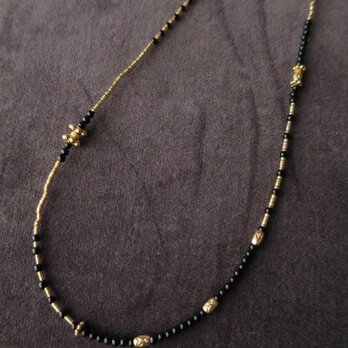 SV・K10 Onyx Long Necklaceの画像