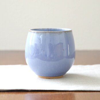 赤陶土と紫陽花結晶釉のカップの画像