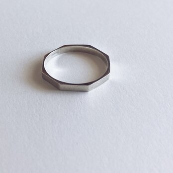 octagon ring 【silver925】の画像