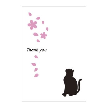 猫と桜の39cardの画像