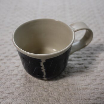 雷と雨の呉須コーヒーカップの画像