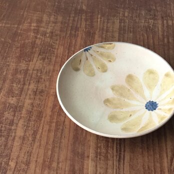 5.5寸皿 釉彩菊花紋の画像