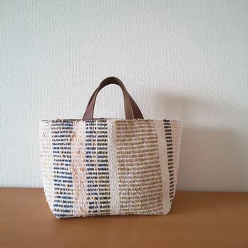 『TATAMI totebag Msize 』畳織り鞄 手織り マチが広くたっぷり入る サブバッグにも♪の画像