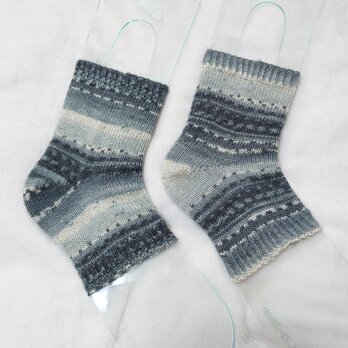 手編み靴下 opal kfs184 もぐらソックスの画像